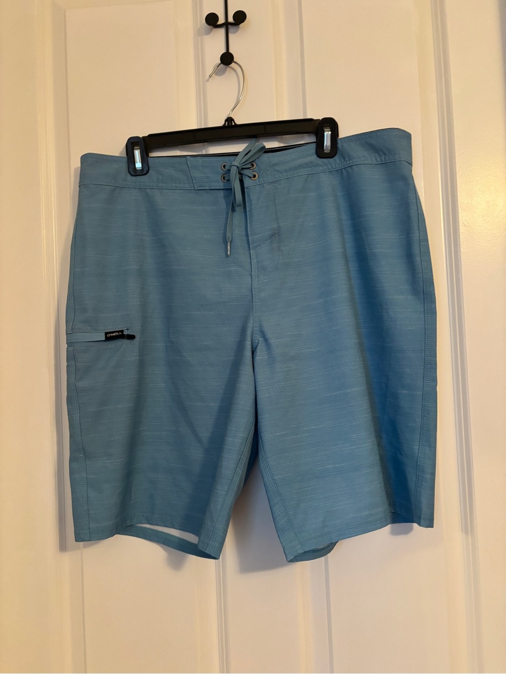 O'Neill - Men’s Light Blue Board Shorts with Zip Pocket. Sz 36  Polyester Blend